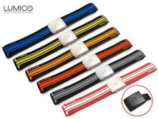 Para Reloj T-RACE TISSOT 21mm Goma Silicona Correa Cierre Hebilla NEGRO ROJO