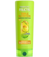Garnier Cuidado del Cabello Fructis Triple Nutrición Acondicionador, 12 Onzas Líquidas