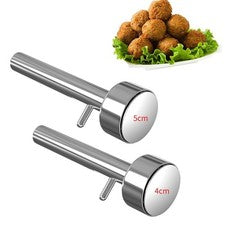 Juego de 2 palas de falafel de acero inoxidable para bolas de falafel albóndigas galletas