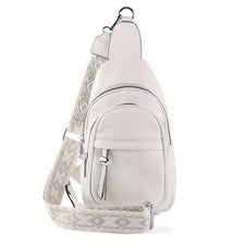 BOLSO BANDOLERA BANDOLERA MUJER MODA CON CORREAS INTERCAMBIABLES BLANCO