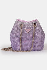 Bandolera/bolso de mano Guess 'Zalina' Orchid Ombré Diamante cadena malla nuevo con etiquetas