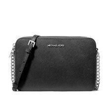 Bolso Bandolera MICHAEL KORS Mujer Cuero Saffiano Pequeño NEGRO/SLVR 35F8STTC9L
