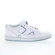 ES Sophisto 5101000211155 Hombres Cuero Blanco Inspirado en el Patín Tenis Zapatos