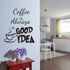 Letrero de café pegatina de pared decoración interior para sala de estar del hogar