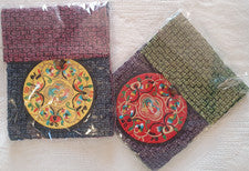Bandolera Cartera Bolso Boho Tejido Bordado Estilo Mandela Diseño Nuevo x 2