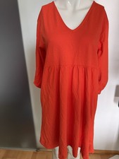 Kleid Aus 100% Baumwolle Von Mango MNG Gr 38 M Orange