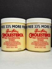 Crema acondicionadora para el cabello Queen Helene con colesterol - Paquete de 2 / 20 oz cada uno