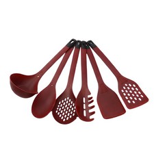 Set de Utensilios de Cocina 6 Piezas en Silicona Resistente con Soporte