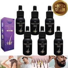 6x MUY LINDO Barba Bigote Crecimiento Suero Natural Potenciador del Cabello Fórmula Nutritiva