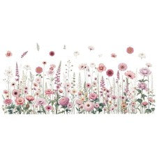 Calcomanías de pared florales Transforma tu espacio ambiente hogar arte de pared decorativo