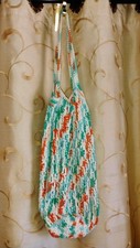 🎄👀 Bolso de Hombro Playa, Pañales, Crochet Casero Único Estilo Usable