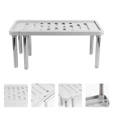 Estante de almacenamiento expandible soporte de baño organizador de artículos diversos para el hogar