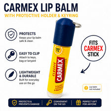Llavero soporte bálsamo labial se adapta a estuche PLA impreso en 3D Carmex Stick