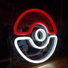 Neón Premium Pokemon TCG Comercio Logo Decoración Bombilla Lámpara de Pared RGB Luz LED EE. UU.