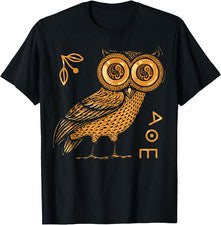 Búho de Atenea - Mitología Griega - Antigua Grecia Camiseta Regalo Talla Completa S-4XL