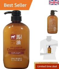 Acondicionador de aceite de caballo Kumano Fat 600 ml para todo tipo de cabello - sin silicona