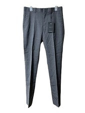 Guess Collection Hombres Pantalones 32 Lana Calce Ajustado Maddox Diseñador Vestido Gris Nuevo con Etiquetas