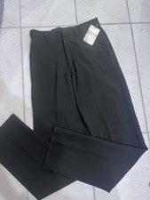 Nuevo con etiquetas Doc & Amelia Hombre Calce Moderno Negro Pantalones Contemporáneo Frente Plano Estilo 30