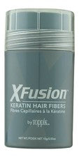 Fibras capilares de queratina XFusion .52 oz15 g rubio medio. Producto de peinado