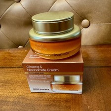 Crema facial Korean Farm Stay ginseng niacinamida belleza coreana cuidado facial de la piel