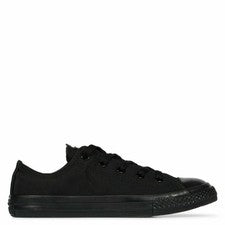 ZAPATILLAS CONVERSE CHUCK TAYLOR ALL STAR MONO NEGRAS DE LONA BAJA UNISEX REINO UNIDO 3-10