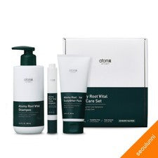 ATOMY Root Vital Hair Care Set Champú Cuero Cabelludo Pack Ampolla para Pérdida y Crecimiento del Cabello