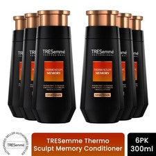 TRESemme Acondicionador Termo Esculpido Memoria Protección Térmica Cuidado del Cabello 300 ml, 6Pk