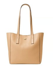 Nuevo Bolso de Mano Michael Kors Para Mujer Junie Cuero Guijarro Grande Butternut