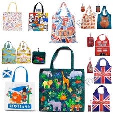 Bolso de compras plegable reutilizable para damas Bolsas de mano ecológicas Perro Zorro Londres Souvenir