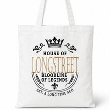 Bolso de Mano LONGSTREET Family Surname House Of White Algodón