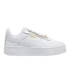 Zapatillas informales blancas con cordones para mujer PUMA Carina Street Blingbling 399076