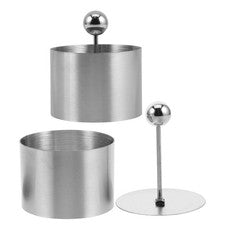 2 Piezas Moldes de Cocina Acero Inoxidable para Platos Fríos Decoración Utensilios Gadget