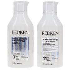 Champú concentrado de unión ácida Redken paquete combinado de 10 oz y acondicionador de 10 oz