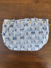 Bolso informal de hombro único de diseño de moda de pequeña capacidad para mujer azul simple