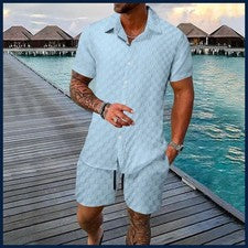 6 Colores Europeo y Americano Nuevo Verano Hombre Moda Color Puro Informal.