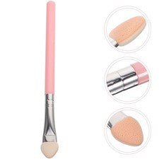 Cepillo de sombra de ojos portátil cepillo de mango delgado herramienta de maquillaje de belleza para mujeres niñas