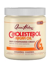 Crema acondicionadora del cabello Queen Helene colesterol aceite de argán - 15 oz