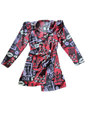 Nuevo con etiquetas Vestido Para Mujer Moda Nova Kiss This Mini Envolvente Talla XS