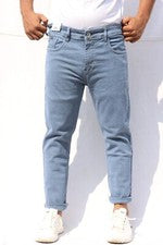 Pantalones de mezclilla para hombre ajustados elegantes Zara pantalones largos ajustados elásticos azules diseño de moda