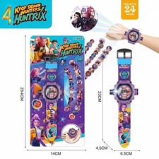 Reloj KPop Cazadora de Brujas Niños 24 Patrones Proyección 3D Juguete Digital Abatible
