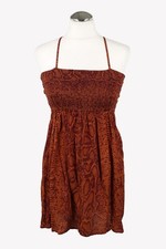 Vestido de mujer Maaji talla 36 (S) marrón NUEVO vestido de viscosa vestido de tirantes línea A