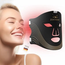 Zenthera LED Luz Roja Terapia Mascarilla Cuidado de la Piel 7 Colores Terapia de Luz Roja