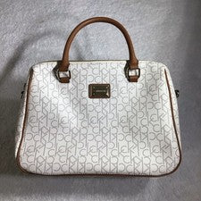 Mujer Calvin Klein Cartera Bolso de Mano Cartera Mango Superior Herrajes Dorados