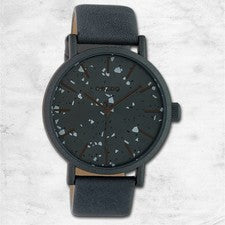 Oozoo Mujer Reloj Relojes Analógico Cuero Gris Oscuro