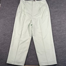 Pantalones plisados de pierna ancha Royalty by Maluma para hombre 38 verde menta nuevos con etiquetas
