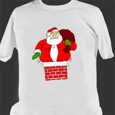 Nueva Camiseta Fat Santa Camiseta Informal Unisex Camiseta