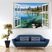 Calcomanía de ventana falsa decoración de pared 3D para dormitorio salón