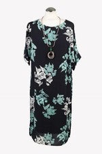 Elena Mirò Damen Kleid Gr. 38 (IT 44) Mehrfarbig NEU Kleid Shiftkleid Shirtkleid