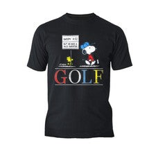 Peanuts Snoopy Woodstock Estilo Vintage Golf Suéter Broma Camiseta Oficial Para Hombre