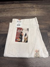 Pantalones de pintor profesional Dickies para hombre 34x32 blancos nuevos con etiquetas